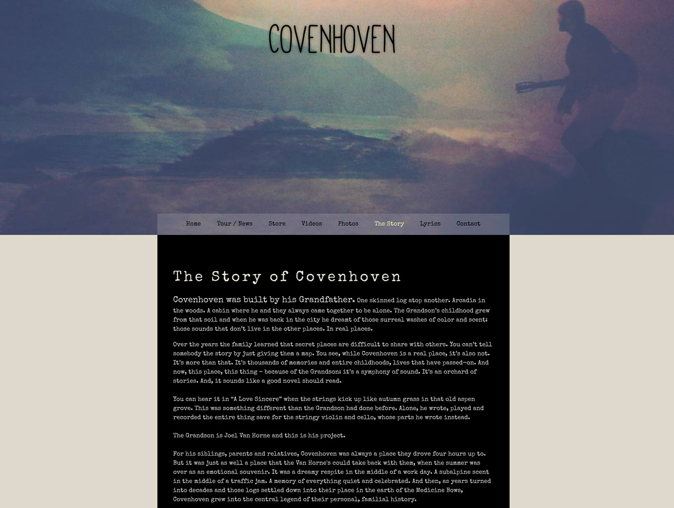 Covenhoven musician web site bio