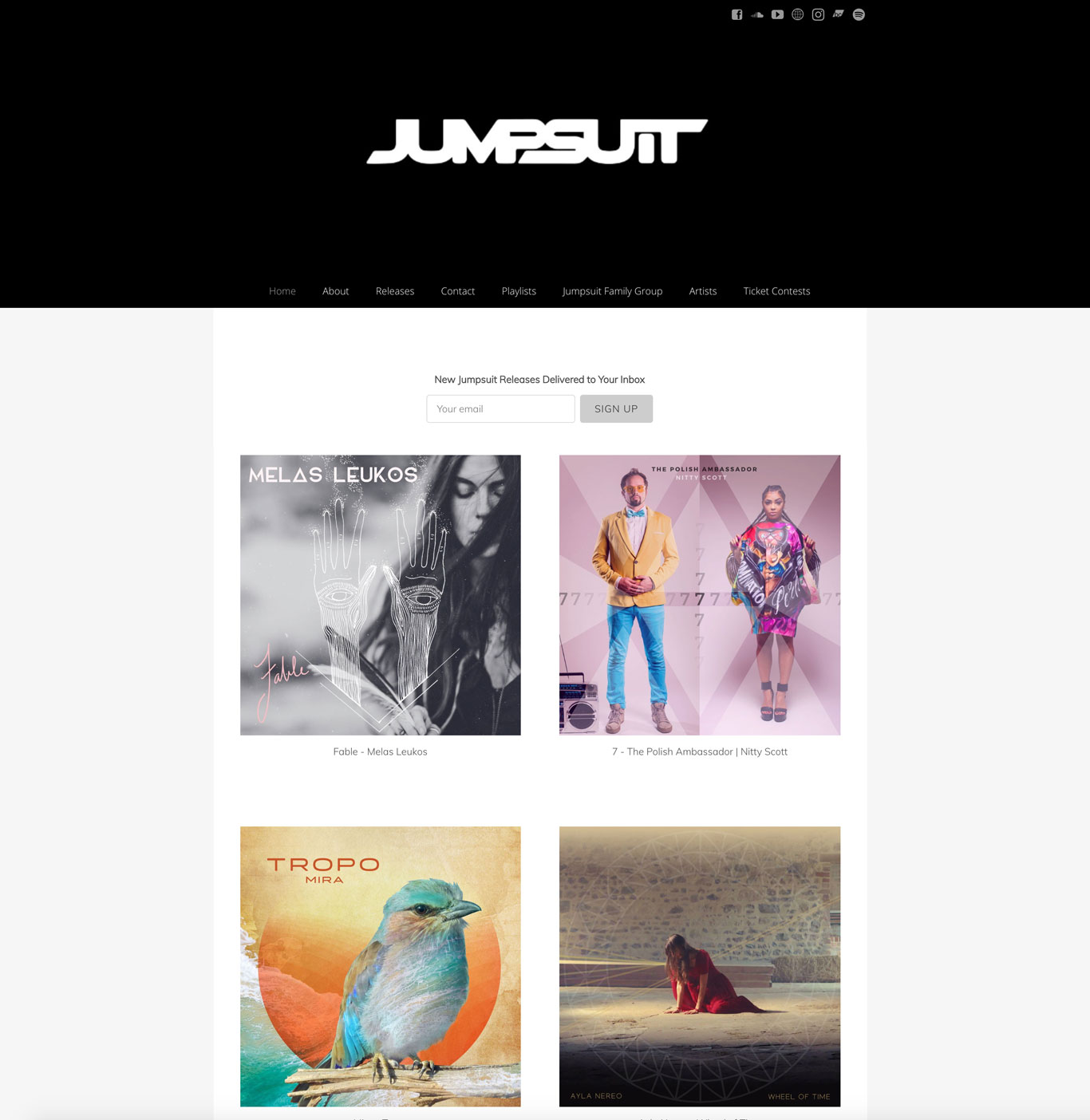 Jumpsuit records label website