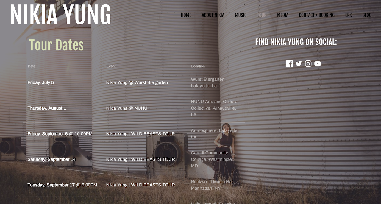 Website Design Inspiration: Best Singer-Songwriter Websites on Bandzoogle