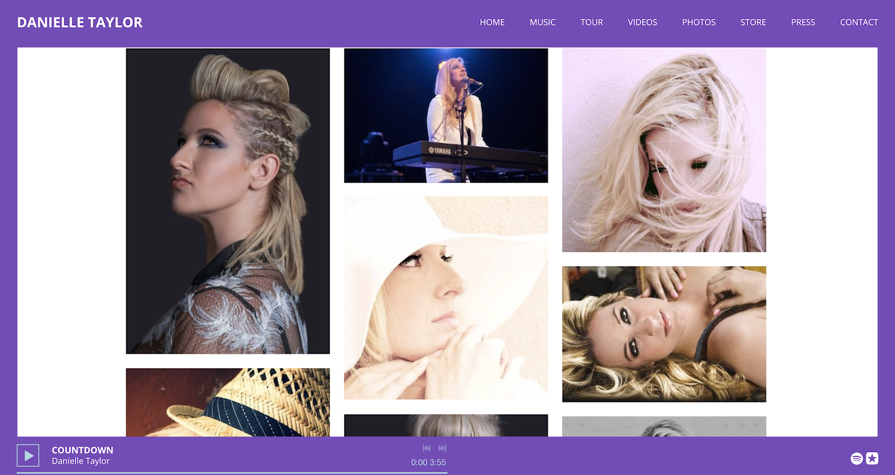 Website Design Inspiration: Best Singer-Songwriter Websites on Bandzoogle