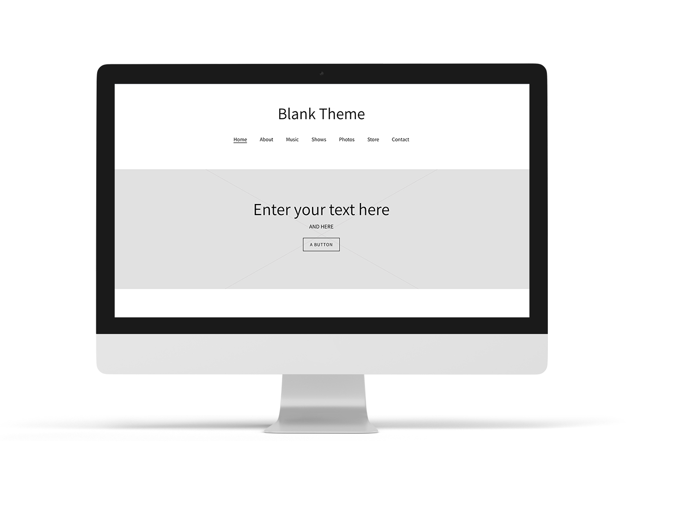 Music website example blank template