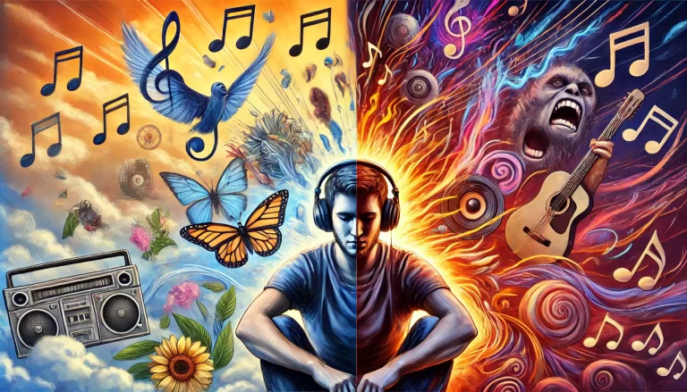 Music therapist guiding a session to highlight emotional expression through music.