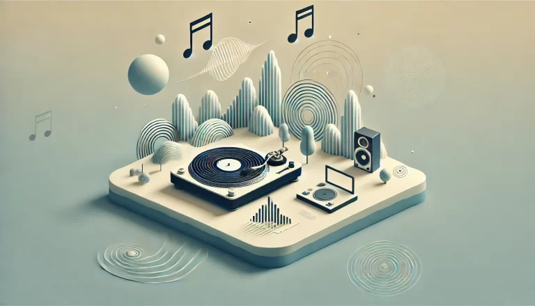 A producer working with a music sample in a recording studio.