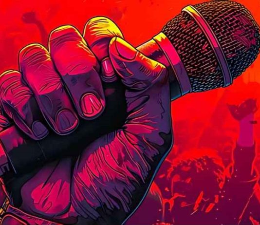 Campaign Playlists: The Politics of Song Choice Political rally playing music during a campaign event.