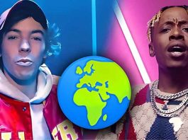 Connor Price spinning a globe on TikTok as part of his global collaboration campaign.