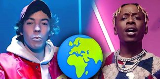 Connor Price spinning a globe on TikTok as part of his global collaboration campaign.