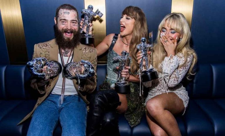 The 2024 VMAs stage, featuring an electrifying performance.