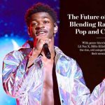 Artists like Lil Nas X and Billie Eilish performing, symbolizing the blurring of genres in modern music