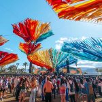 Crowds at Coachella 2024 gathered at the festival grounds under the California sun.