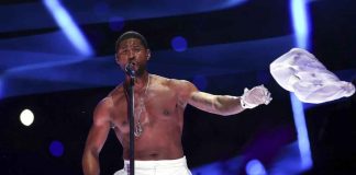 Usher performing live during his 2024 comeback tour.