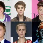 Justin Bieber over the years, reflecting on his journey through fame.