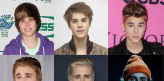 Justin Bieber over the years, reflecting on his journey through fame.